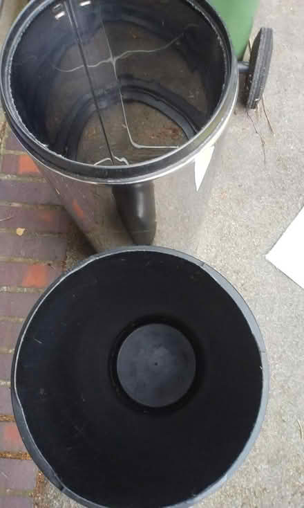 Photo of free Brabantia tall chrome pedal bin (Barford, near Warwick CV35) #2