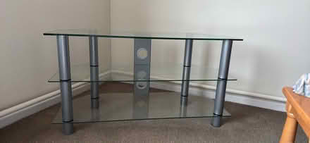 Photo of free Glass TV unit (Kirkoswald CA10) #1