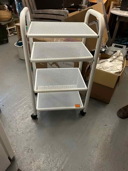 Photo of free White metal trolley. (North Woodchester GL5) #1