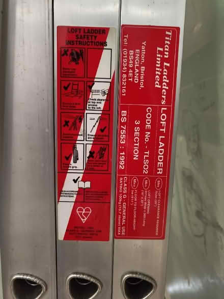 Photo of free Aluminium loft ladder (Hawksworth Common LS20) #2