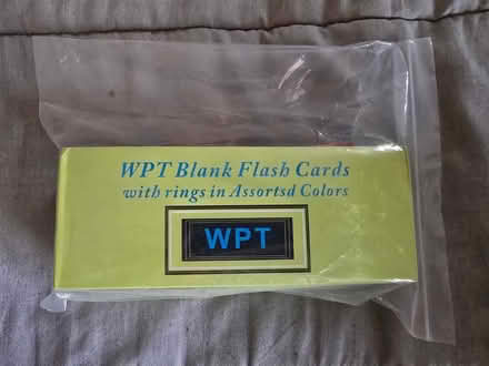 Photo of free WPT Blank Flash Cards (West 7th) #3