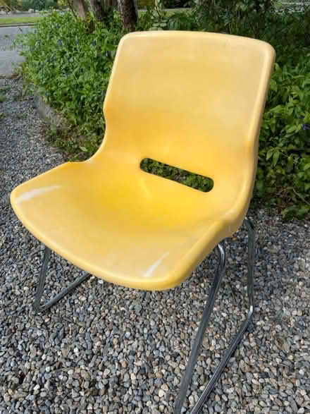 Photo of free Mid-century yellow chair (Shankill, D18) #1