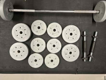 Photo of free Barbell weight bar and weights (Henhull CW5) #2