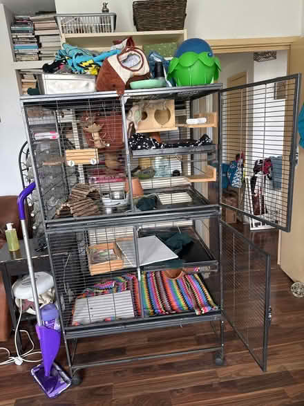 Photo of free Chinchilla pet cage & accessories (Hanworth TW13) #1