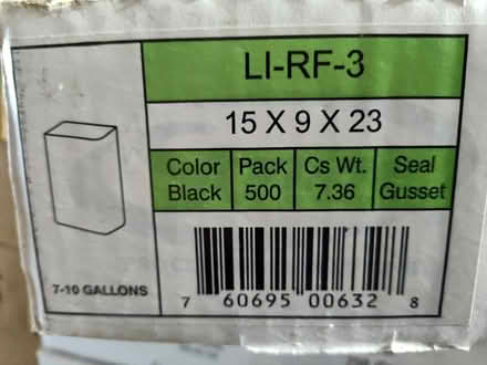 Photo of free Case of 7-10 gallon trash bags (Saugus) #1