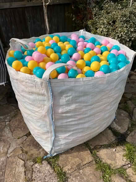 Photo of free One builders bag of ball pool balls (Harwich, CO12) #1