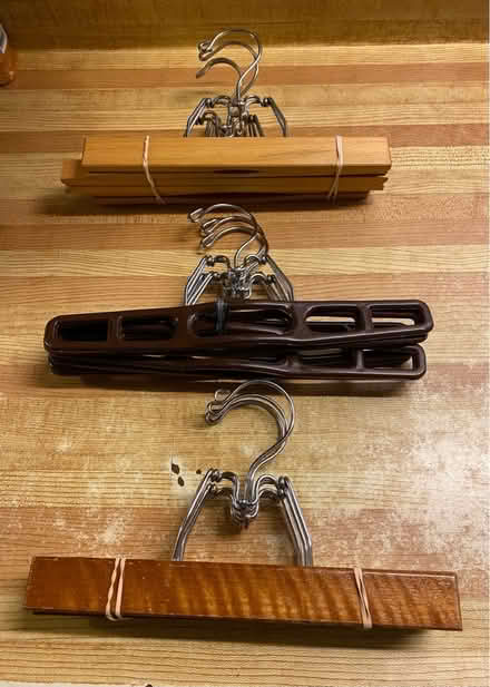 Photo of free Lot of hangers for pants & skirts (Bloor/ The West Mall) #1