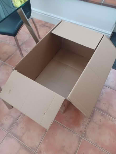 Photo of free Large solid cardboard box. (Small Dole BN5) #1