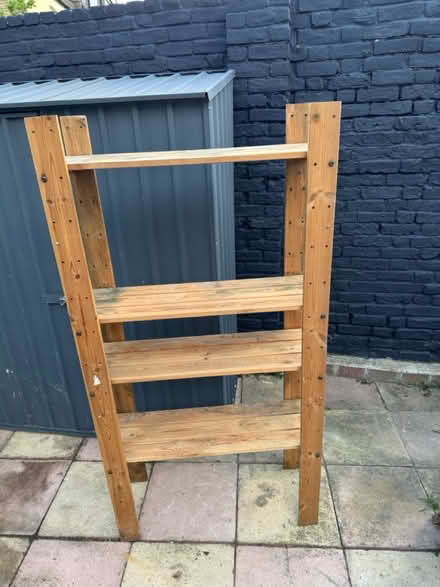 Photo of free 4 Tier Wooden shelving unit (Woodside SE25) #2