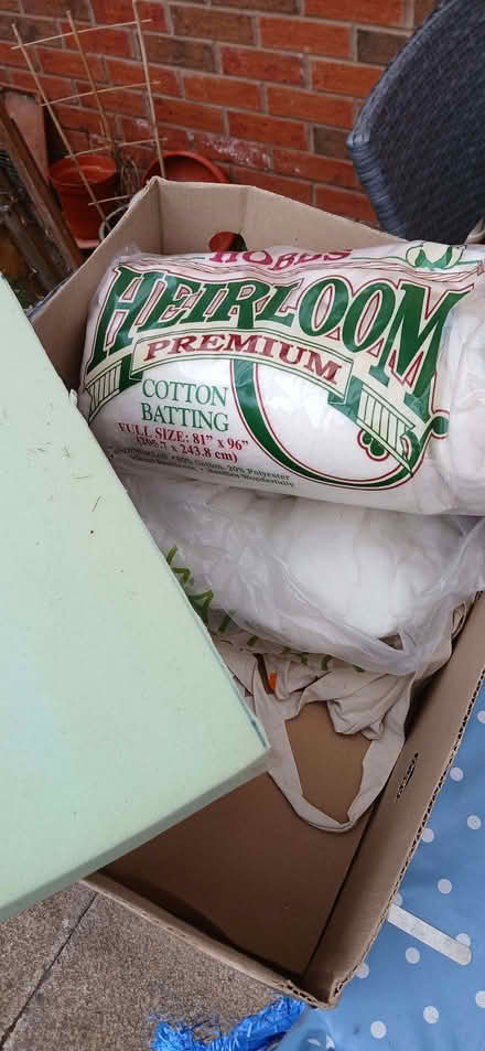 Photo of free Foam and cotton batting and padding (Radbrook SY5) #1