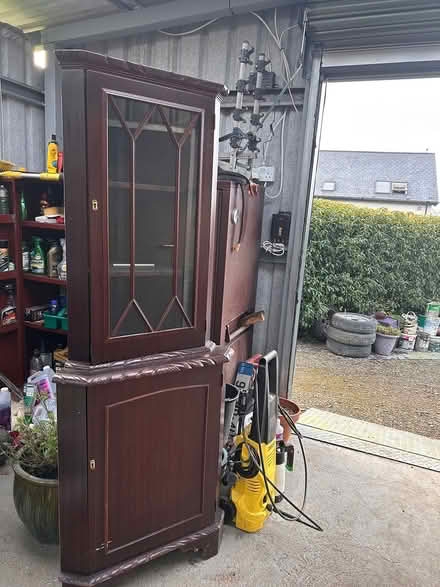 Photo of free Corner display unit in mahogy (Rathfeigh) #3