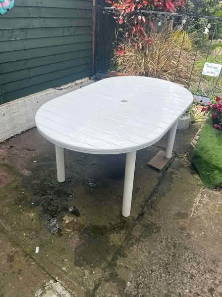 Photo of free Garden Table (Wigston Leicestershire.LE18) #1