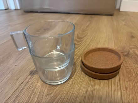 Photo of free Clear mugs and cover/coaster x2 (North shields NE30) #1