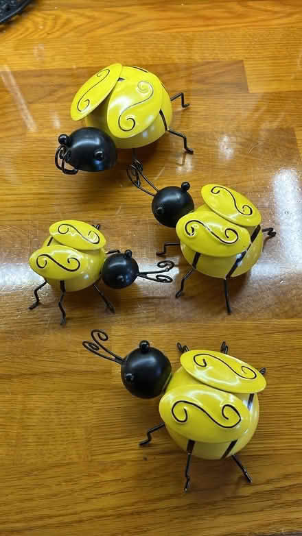 Photo of free 4 metal bee ornaments (Lenton NG7) #1