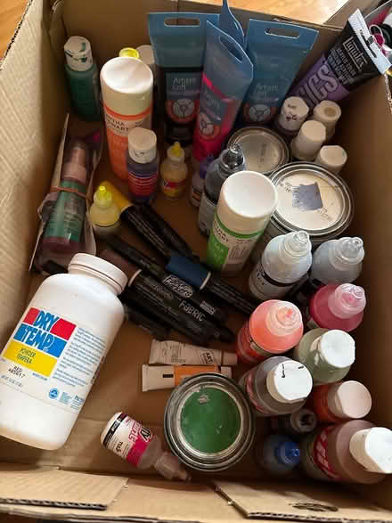 Photo of free Box of craft paints (SW Hinsdale) #1