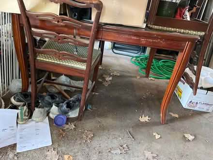 Photo of free Antique table & chairs (Oradell) #2