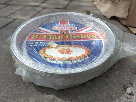 Photo of free 8 inch foil flan dishes (Pensby CH61) #1