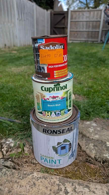 Photo of free 3 tins of wood paint (Gloucester) #1