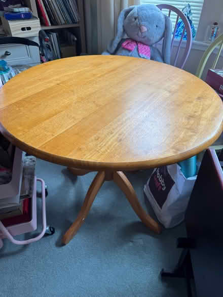 Photo of free Wooden round table (Dalkeith EH22) #2