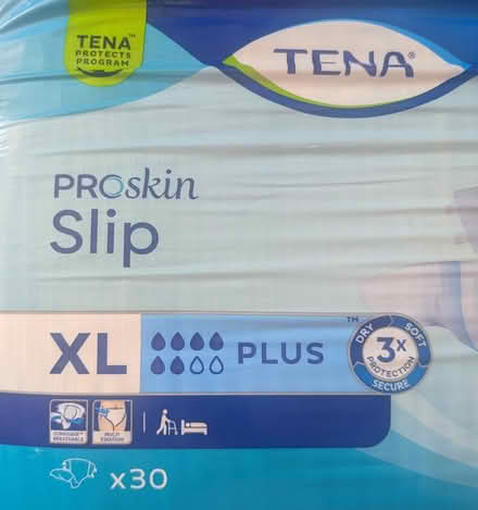 Photo of free 60 TENA slips XL (Tunbridge Wells) #1