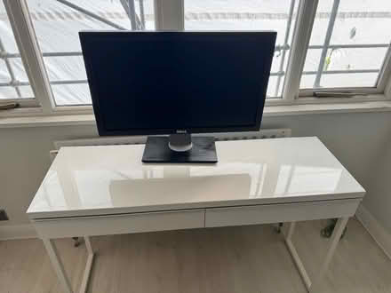 Photo of free Ikea desk and monitor (Balham SW12) #1