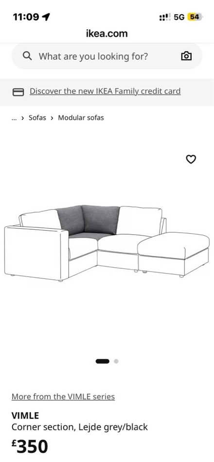 Photo of free IKEA Vimle Sofa Sections (Herne Hill SE24) #3