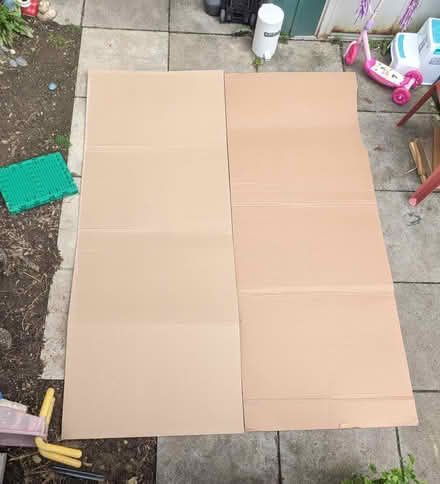 Photo of free Two large pieces of cardboard (PL4 Greenbank.) #1