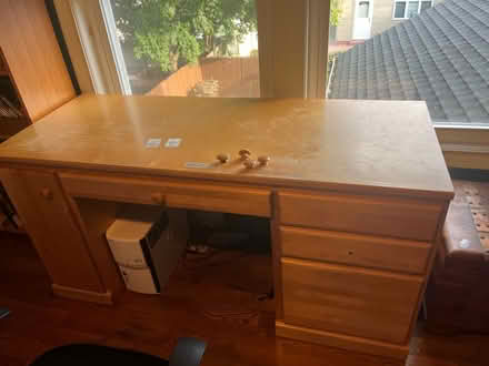 Photo of free Large desk with chair (Woodmere, NY) #2