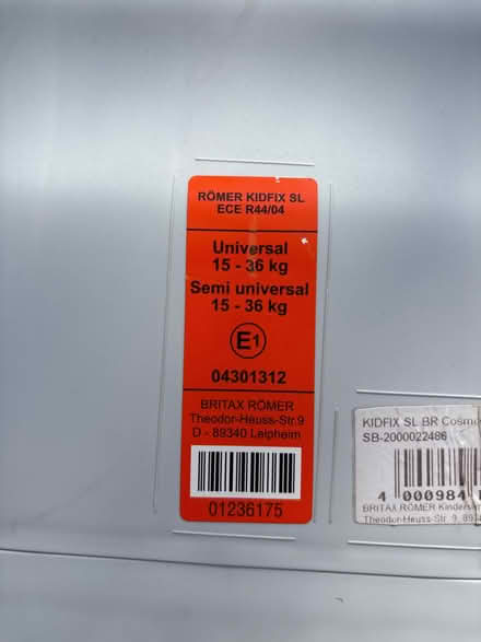 Photo of free 15 - 36 kg Britax Romer Car seat (Drayton OX13) #3