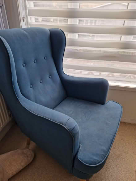 Photo of free Blue highback chair (Stoke Park IP2) #2