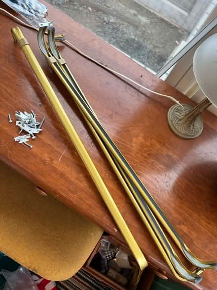 Photo of free Four golden curtain rods (Winter Hill) #1