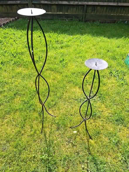Photo of free 2 metal candle stands (Lavant, Chichester) #1