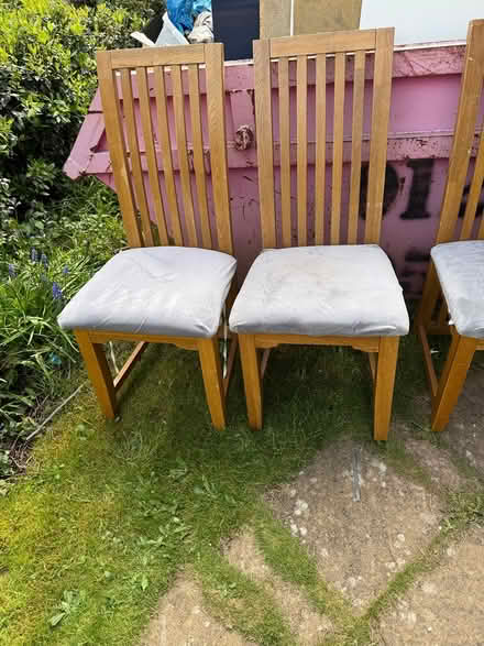 Photo of free 6 x solid oak dining chairs (Bromsgrove B61) #3