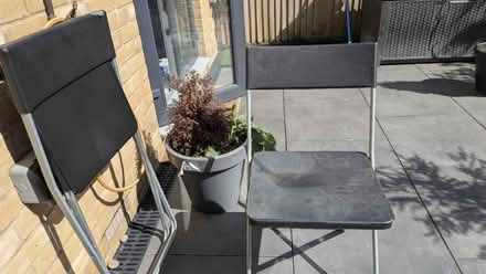 Photo of free 2 Folding Chairs - Black (Ashford TN25) #1