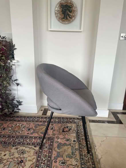 Photo of free Set of 6 Hermione Habitat dining chairs in grey fabric (Marylebone W1U) #3