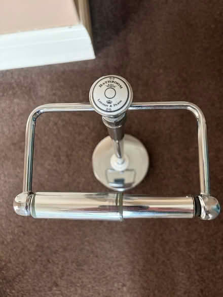 Photo of free Chrome toilet roll holder (Hastings TN37) #2