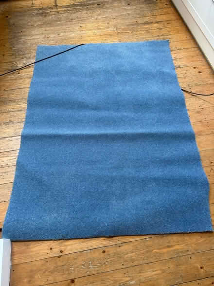 Photo of free new blue carpet off cut (Cheltenham) #1