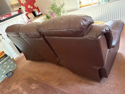 Photo of free 3 seat leather recliner sofa (Mottingham SE9) #3