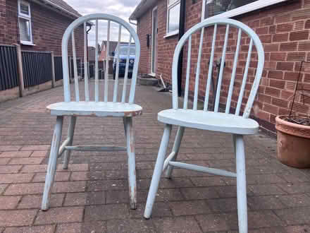 Photo of free Two pine kitchen chairs (Northfield Crescent NG9) #1