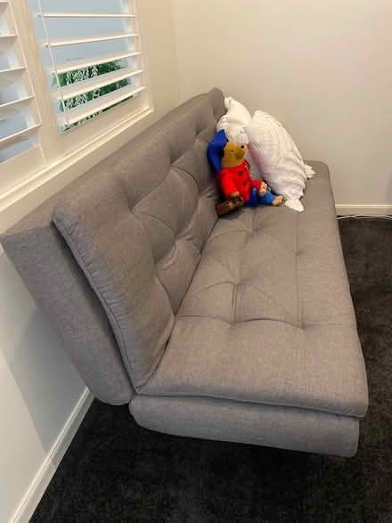 Photo of free Futon sofa bed grey perfect (Kawana island) #1