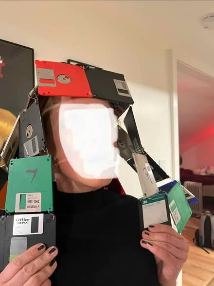 Photo of free Floppy Disc Headdress (Winter Hill) #2