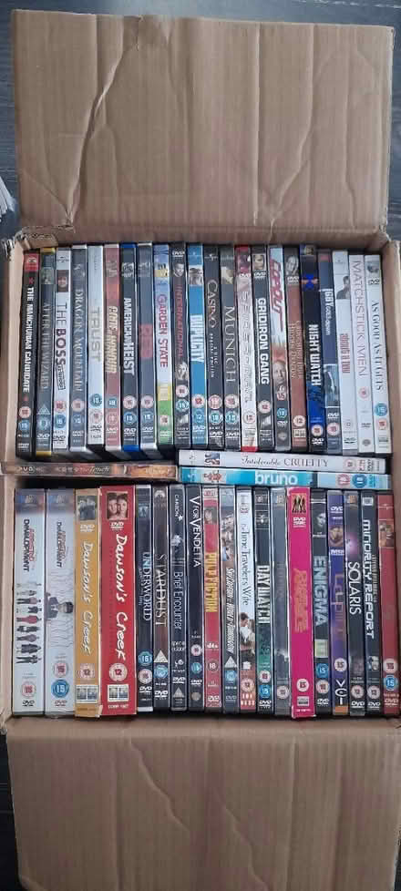 Photo of free Approx 200 x DVD's (2 boxes) (Farnborough GU14) #1