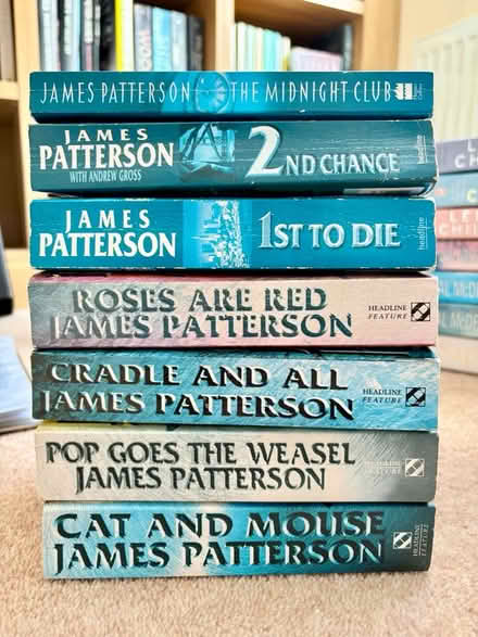 Photo of free Assorted James Patterson paperbacks (Walkwood B97) #1