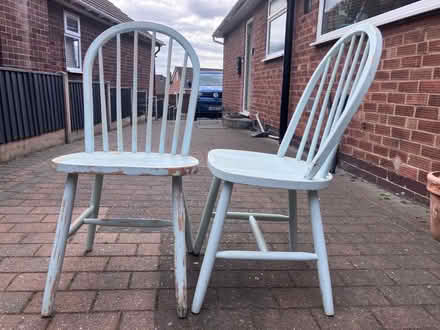 Photo of free Two pine kitchen chairs (Northfield Crescent NG9) #2