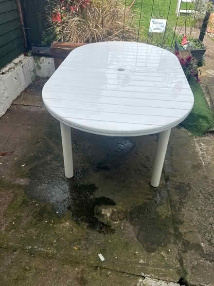 Photo of free Garden Table (Wigston Leicestershire.LE18) #2