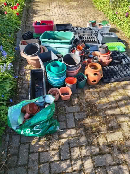 Photo of free Plant pots, trays (Dinas Powys CF64) #1