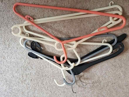 Photo of free Plastic coat hangers x 7 (Moortown LS17) #1