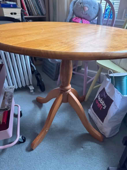 Photo of free Wooden round table (Dalkeith EH22) #1