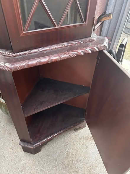 Photo of free Corner display unit in mahogy (Rathfeigh) #4