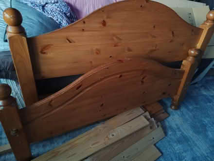 Photo of free Pine double bed (Stechford B33) #1